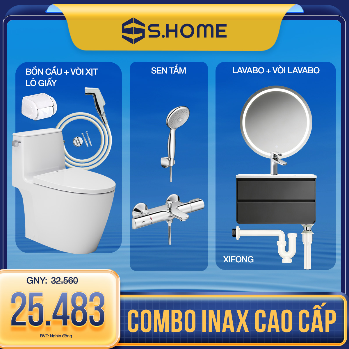 COMBO INAX CAO CẤP